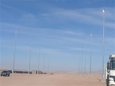 Jordan——18M 600W belysningsprosjekt med høy mast